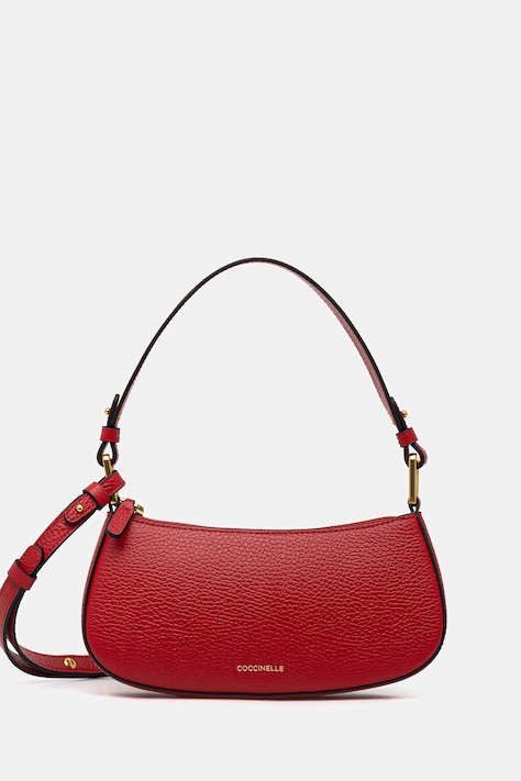 Coccinelle baguette γυναικεία δερμάτινη κόκκινη E5 MRF 52 01 01