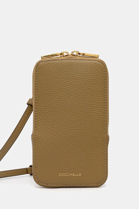 Coccinelle pokrowiec na telefon kolor zielony