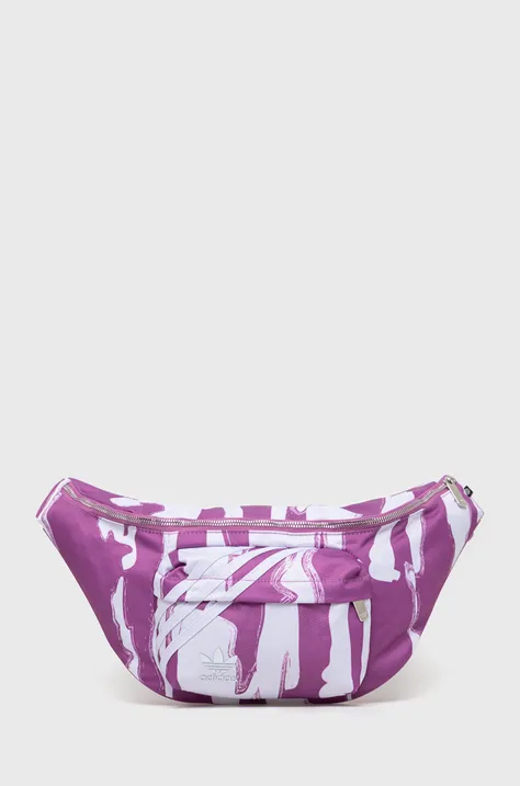 Сумка на пояс adidas Originals цвет фиолетовый