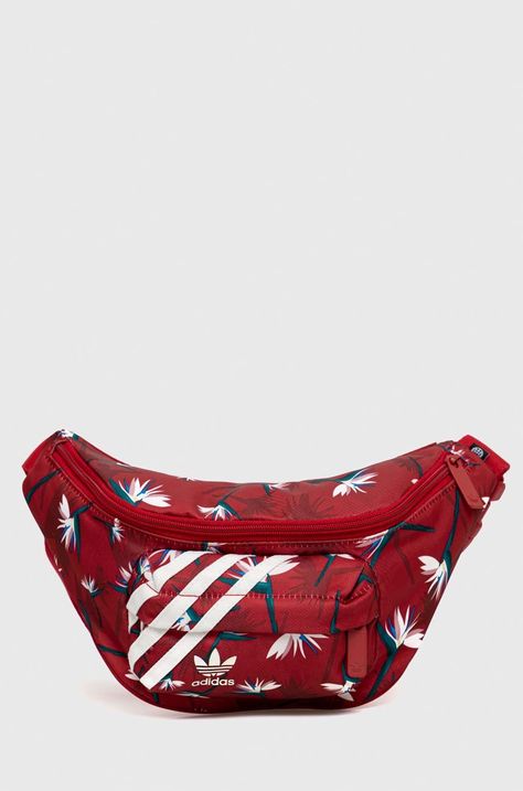 Τσάντα φάκελος adidas Originals Thebe Magugu χρώμα: κόκκινο