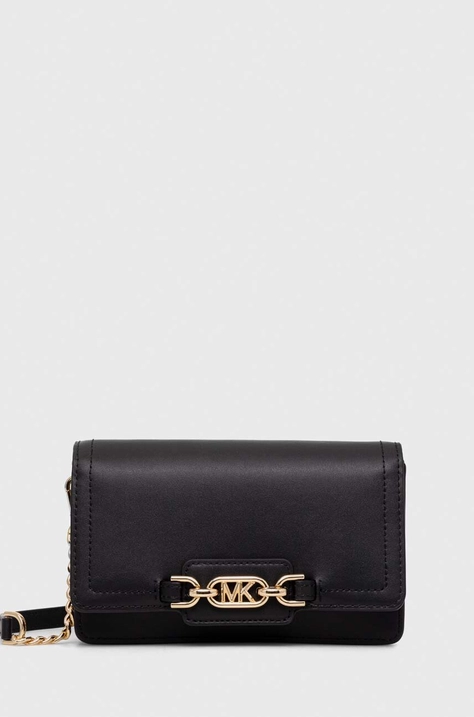 MICHAEL Michael Kors poseta de piele culoarea negru