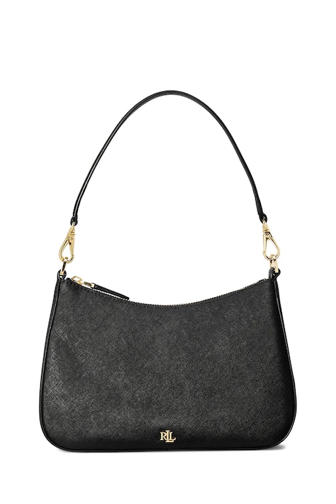 Kožna torba Lauren Ralph Lauren boja: crna, 431883768008