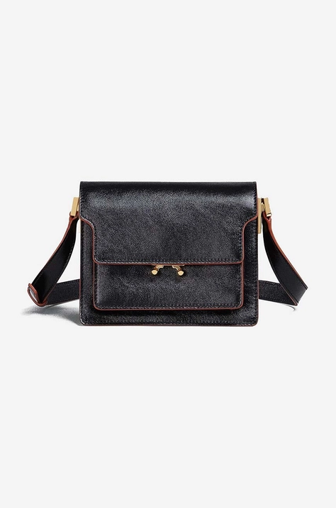 Marni leather handbag black color