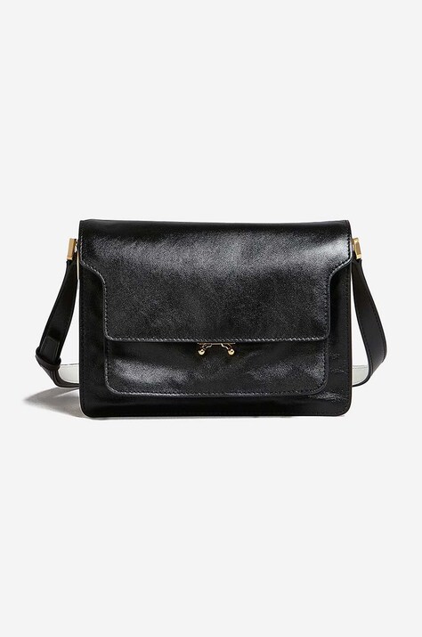 Marni leather handbag black color