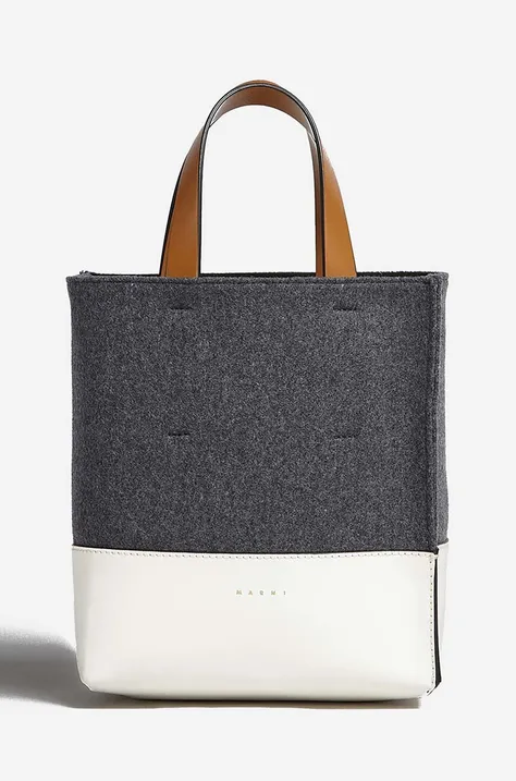 Marni poșetă culoarea gri SHMP0039Q0.P5070.ZO281-grey