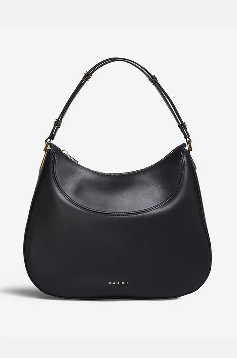 Marni leather handbag black color