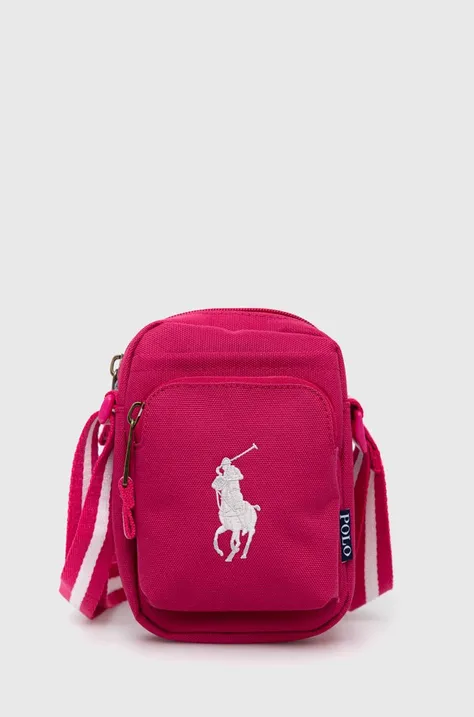 Otroška torbica za pas Polo Ralph Lauren roza barva