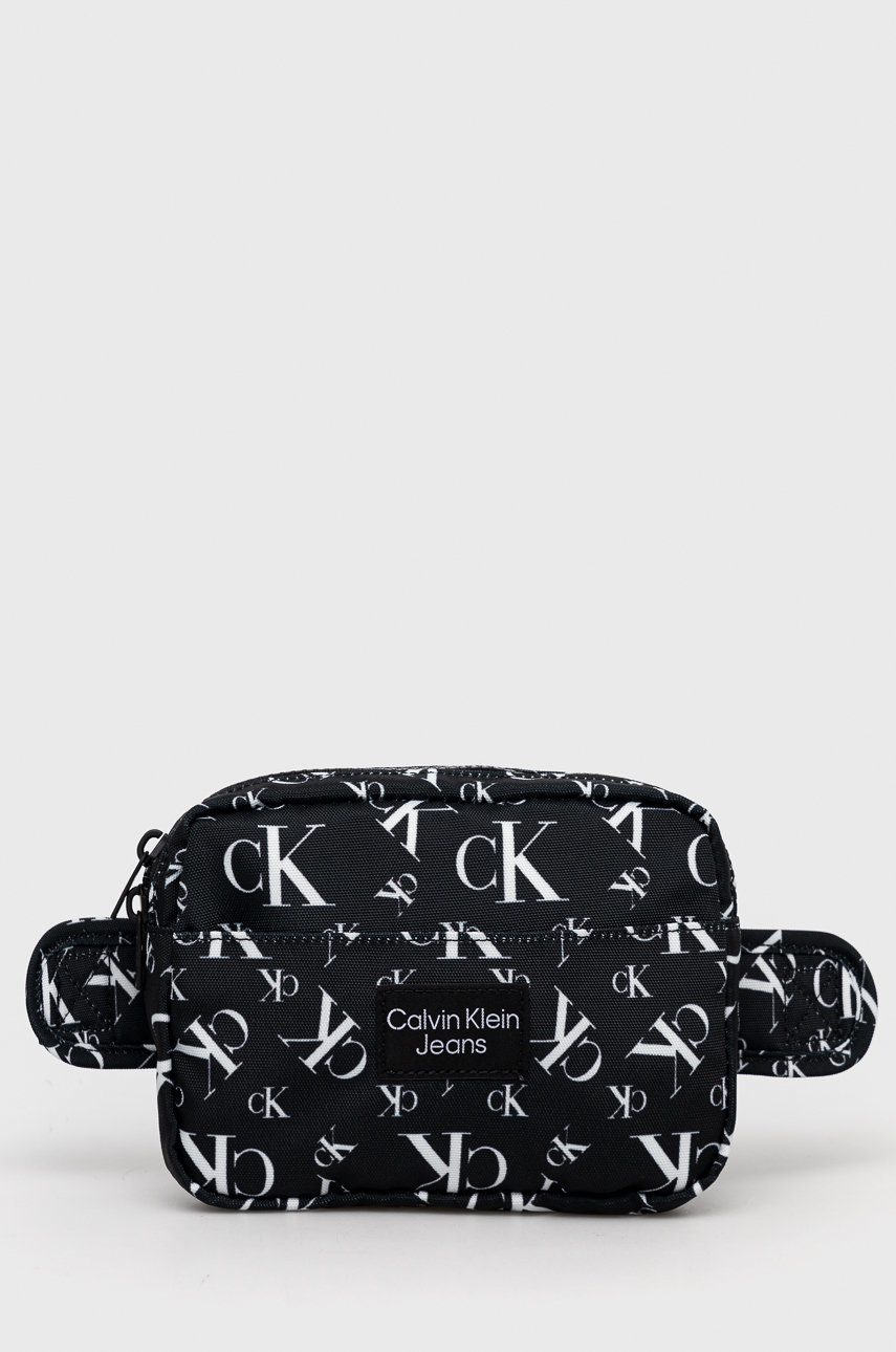 Detská ľadvinka Calvin Klein Jeans čierna farba