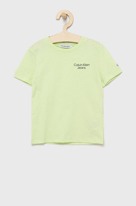 Calvin Klein Jeans t-shirt bawełniany dziecięcy IB0IB01319.9BYY