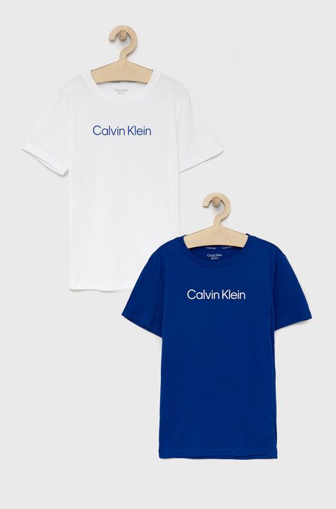 Детска памучна тениска Calvin Klein Underwear 2 чифта