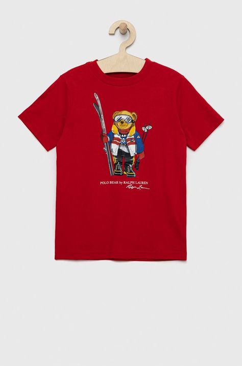 Παιδικό βαμβακερό μπλουζάκι Polo Ralph Lauren
