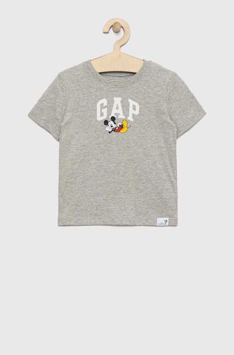 Otroška bombažna kratka majica GAP X Disney