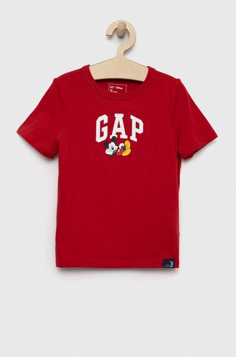 Otroška bombažna kratka majica GAP