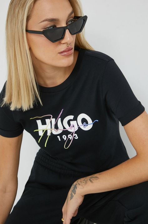 Бавовняна футболка HUGO