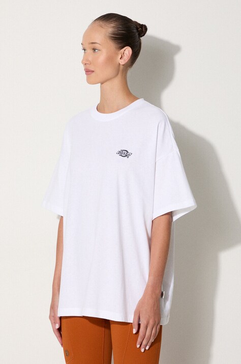 Хлопковая футболка Dickies цвет белый DK0A4Y1BWHX1-WHITE