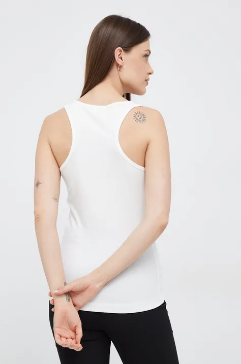 Calvin Klein top damski kolor biały