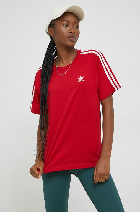 Βαμβακερό μπλουζάκι adidas Originals X Thebe Magugu