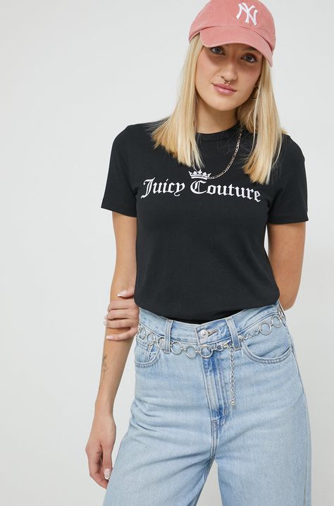 Juicy Couture tricou din bumbac Crown