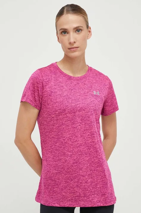 Μπλουζάκι προπόνησης Under Armour Tech χρώμα: ροζ