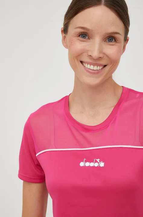 Тренувальна футболка Diadora колір рожевий