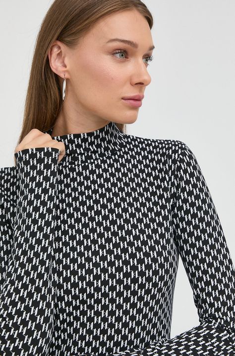 Блуза с дълги ръкави Karl Lagerfeld