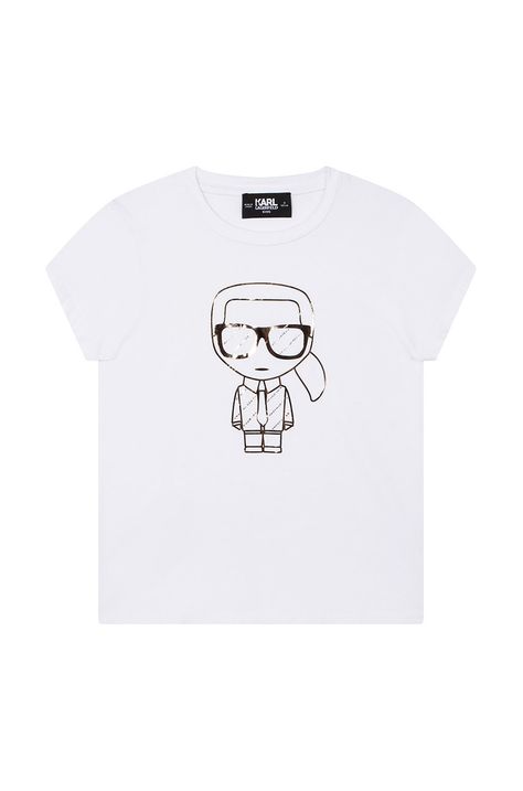 Dětské bavlněné tričko Karl Lagerfeld