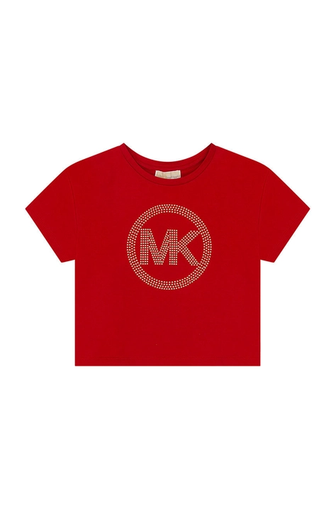 Michael Kors tricou de bumbac pentru copii culoarea rosu