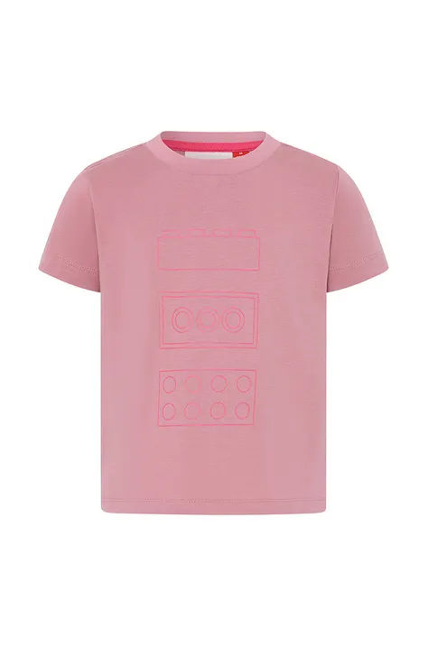Παιδικό μπλουζάκι Lego Wear χρώμα: ροζ