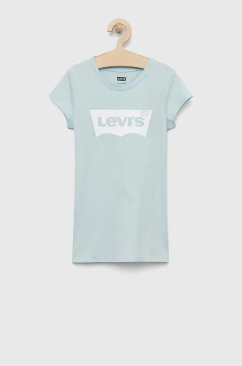 Levi's t-shirt dziecięcy kolor turkusowy