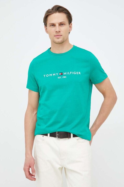 Βαμβακερό μπλουζάκι Tommy Hilfiger