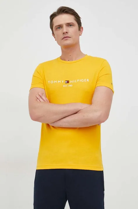 Tommy Hilfiger t-shirt bawełniany z aplikacją