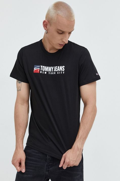 Tommy Jeans t-shirt bawełniany DM0DM14001.9BYY