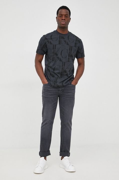 Calvin Klein Jeans t-shirt bawełniany J30J320877.9BYY