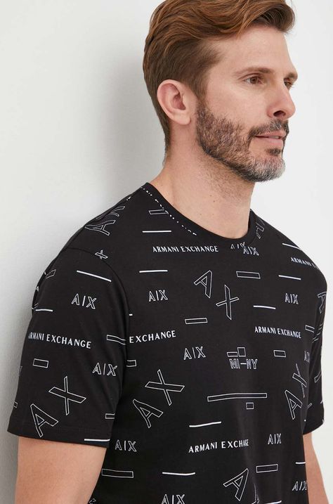 Armani Exchange t-shirt bawełniany 6LZTFE.ZJ8EZ