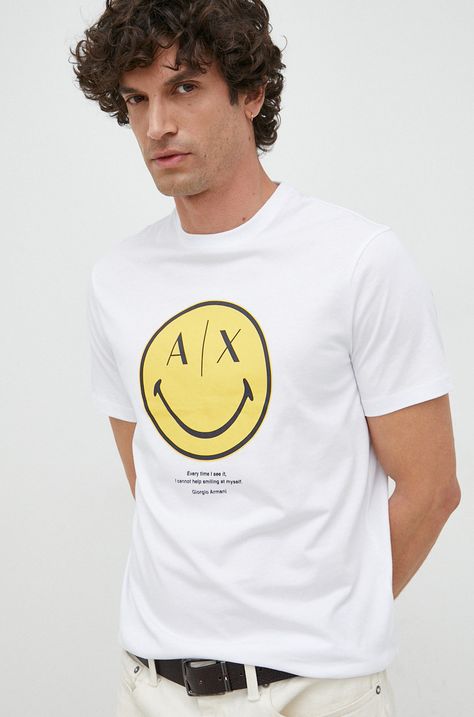 Armani Exchange tricou din bumbac
