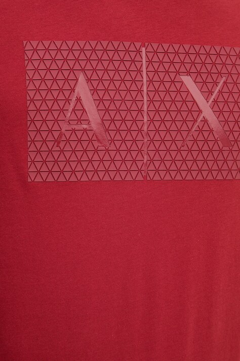 Armani Exchange футболка чоловіча бавовняна — AW22-TSM0CA, червоний — фото 5