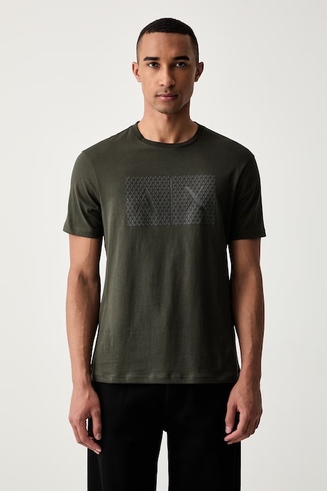Armani Exchange t-shirt da uomo in cotone verde 8NZTCK Z8H4Z