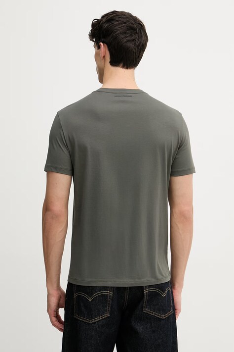 Armani Exchange футболка чоловіча бавовняна — AW22-TSM0CA, зелений — фото 3