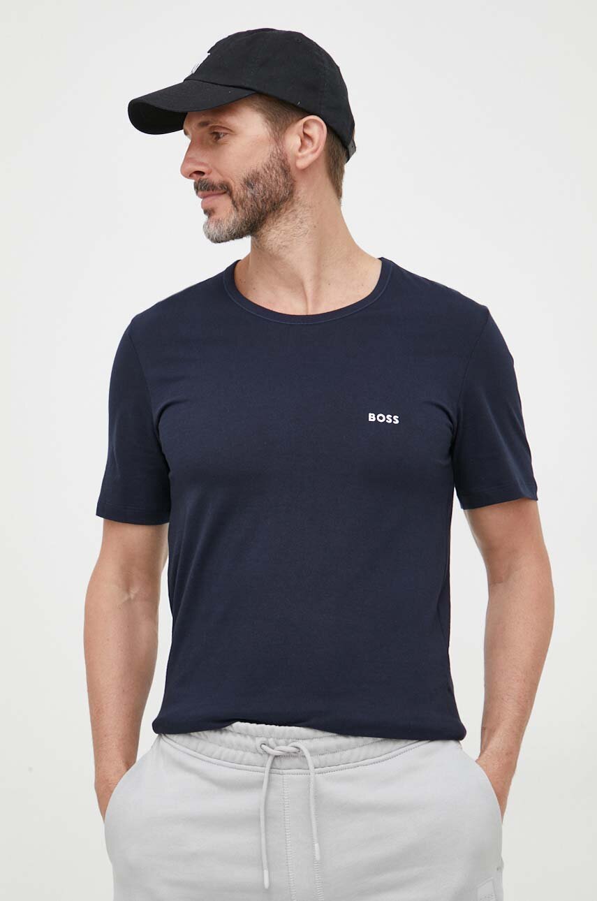 BOSS t-shirt bawełniany 3-pack gładki
