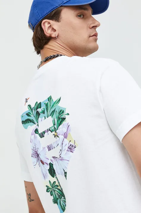Primitive t-shirt bawełniany kolor biały z nadrukiem