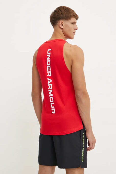 Μπλουζάκι Under Armour Baseline χρώμα: κόκκινο, 1361901