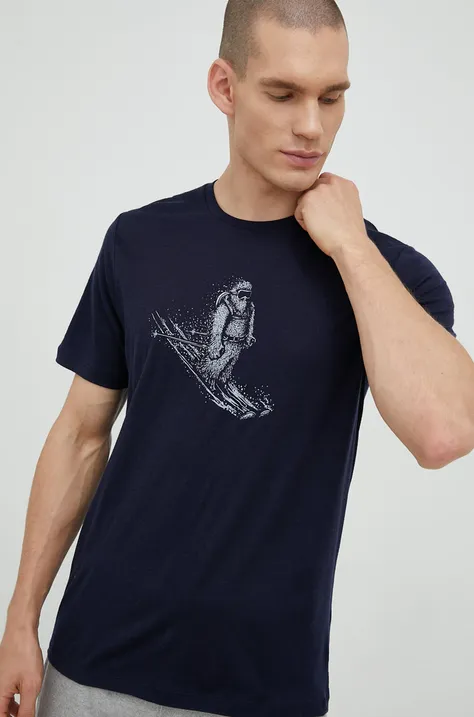Αθλητικό μπλουζάκι Icebreaker Tech Lite Ii χρώμα: ναυτικό μπλε
