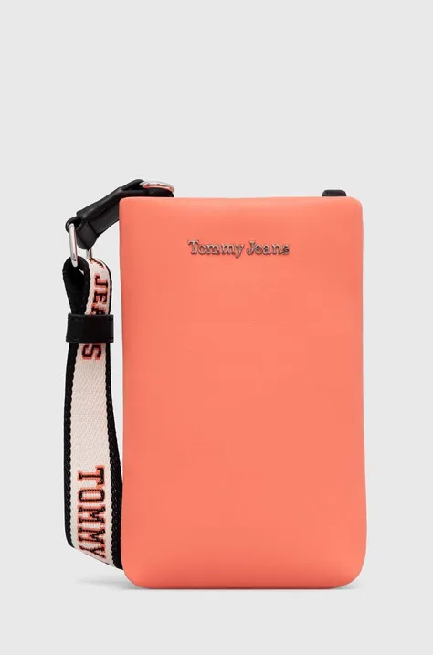 Tommy Jeans etui na telefon kolor pomarańczowy