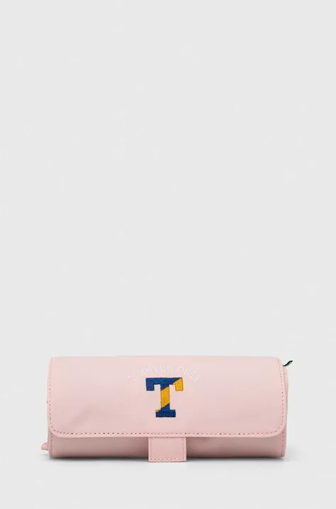 Dječja pernica Tommy Hilfiger boja: ružičasta