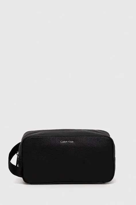 Kozmetická taška Calvin Klein čierna farba