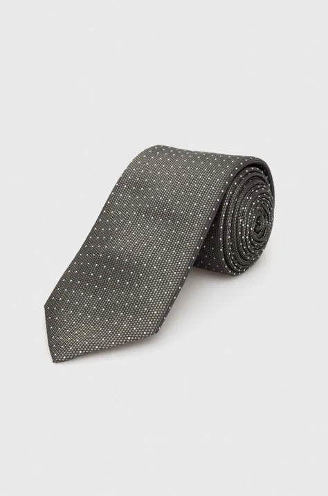 Μεταξωτή γραβάτα BOSS χρώμα: πράσινο
