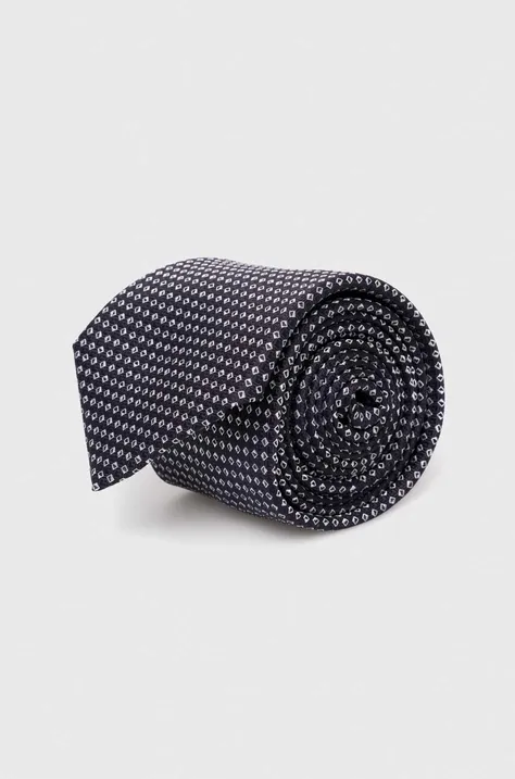 Шовковий галстук BOSS колір чорний