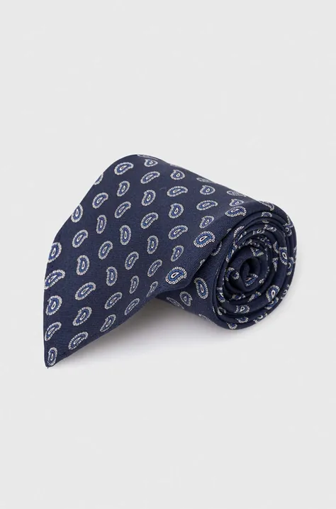 Μεταξωτή γραβάτα Polo Ralph Lauren χρώμα: ναυτικό μπλε