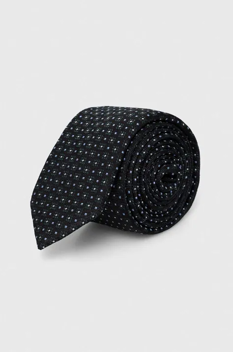 Шелковый галстук HUGO цвет зелёный