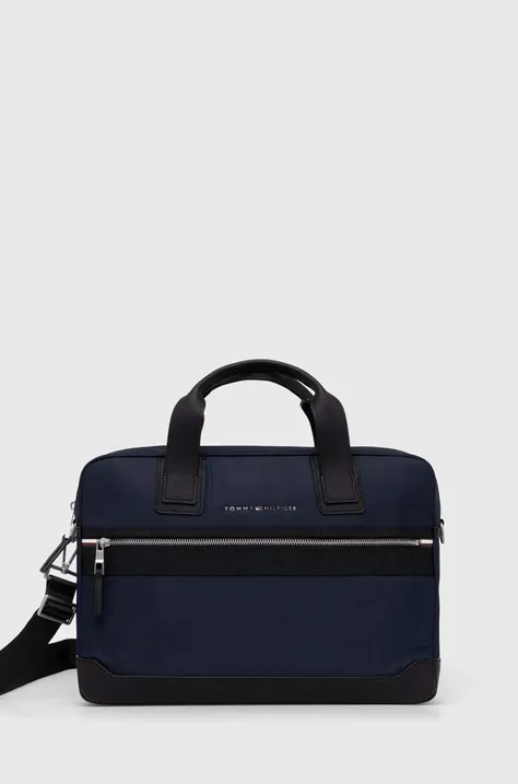 Τσάντα φορητού υπολογιστή Tommy Hilfiger χρώμα: ναυτικό μπλε